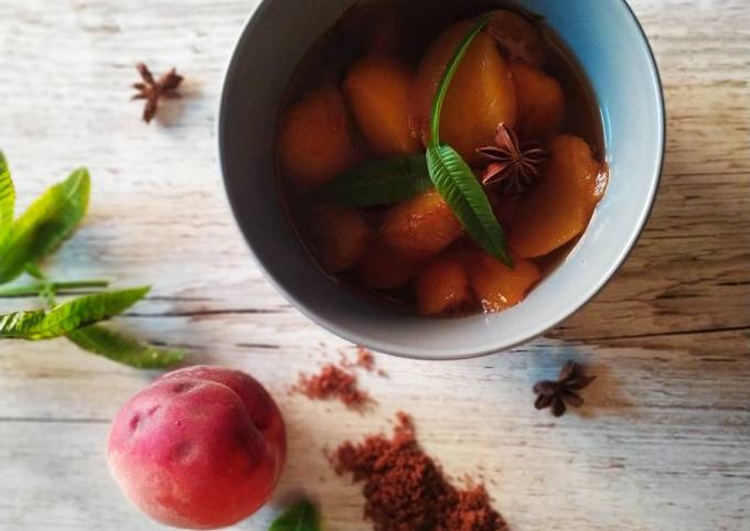 Soupe de pêches au porto