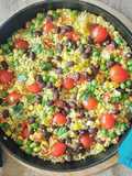 Cous cous con legumbres y vegetales