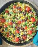 Cous cous con legumbres y vegetales