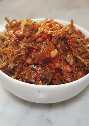 Foto resep Teri kacang sambel bawang pedas.. ulalaaaa