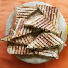 Paneer Perfection on Toast. A Healthy Sandwich A picture of Paneer Perfection on Toast. A Healthy Sandwich.