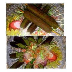 A picture of Veg seekh kabab.