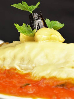 Una foto de Bacalao con pisto IBSA al estilo Club Ranero