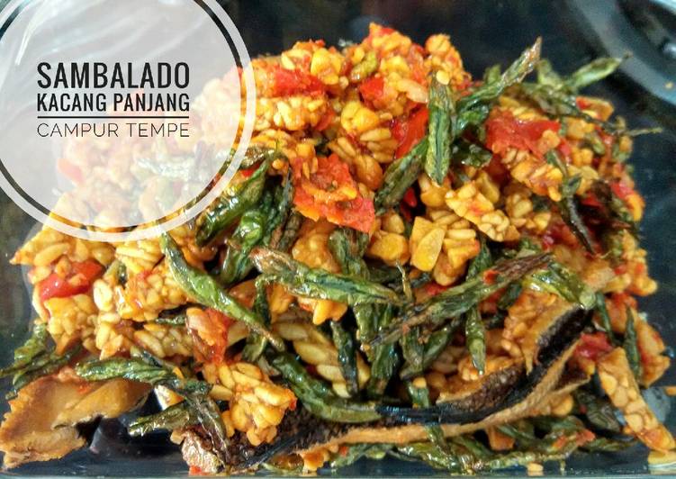5. Sambalado Kacang Panjang campur tempe