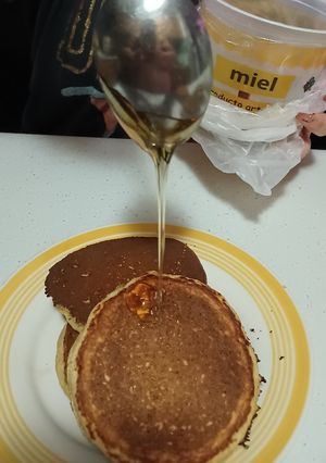 Una foto de Hotcakes de avena🥰🤤