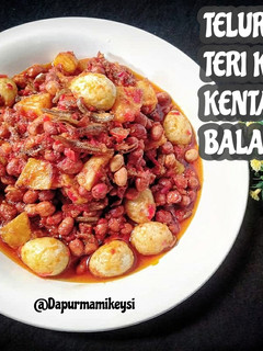 Foto resep Telur puyuh teri kacang kentang balado