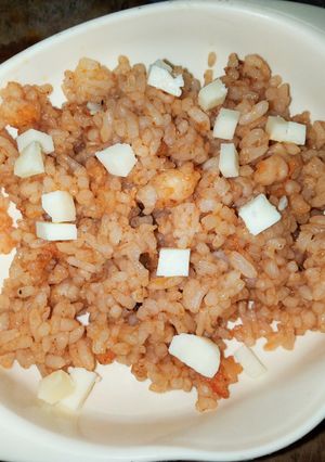 Foto resep 19m+ | Nasi goreng udang saus bbq