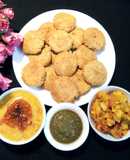 UP Style Fried Bati And Dal