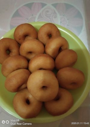 Foto resep Donat empuk tanpa kentang