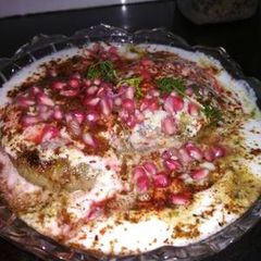 A picture of Raw banana dahibada recipe.