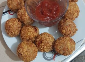 Una foto de Bolitas de atún al cornflakes