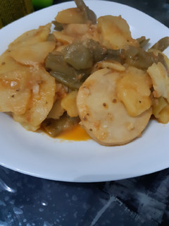 Una foto de Merluza en salsa