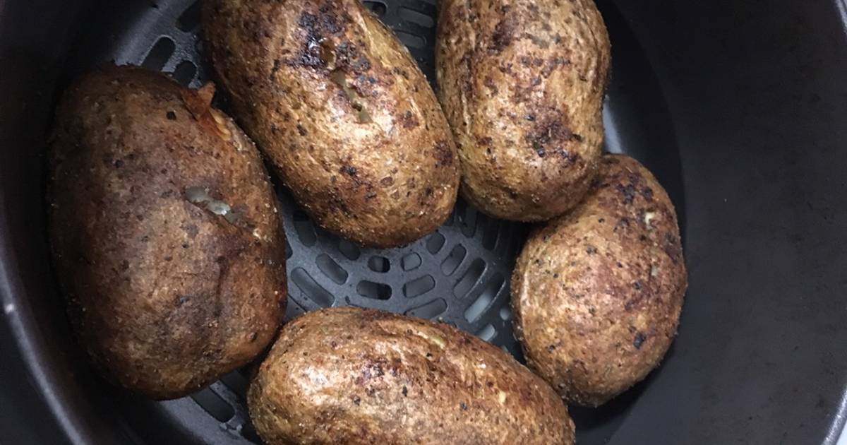 Air Fryer Baked Potato Baked Garlic Parsley Potatoes Recipe by 🌈 ...