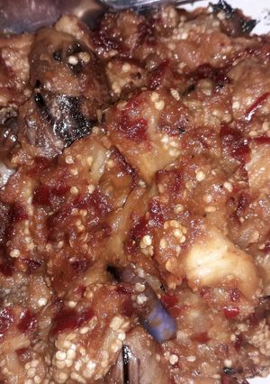 Foto resep Terong bakar orek balado