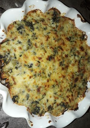 Une photo de Gratin d'épinards