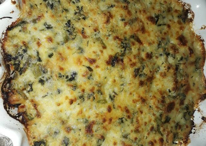 Recette Savoureux Gratin d'épinards