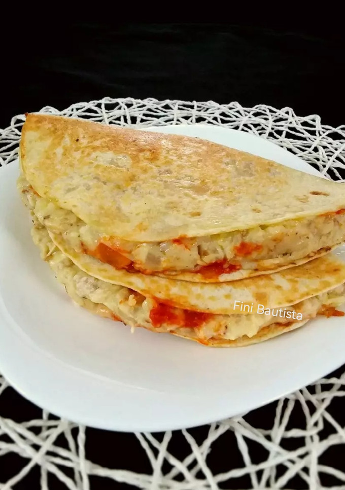 Una foto de Quesadillas de carne y patata