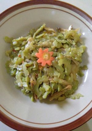 Foto resep Oseng pare teri praktis