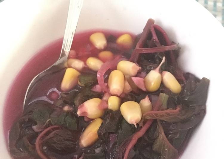 Bayam Jagung (healthy menu)
