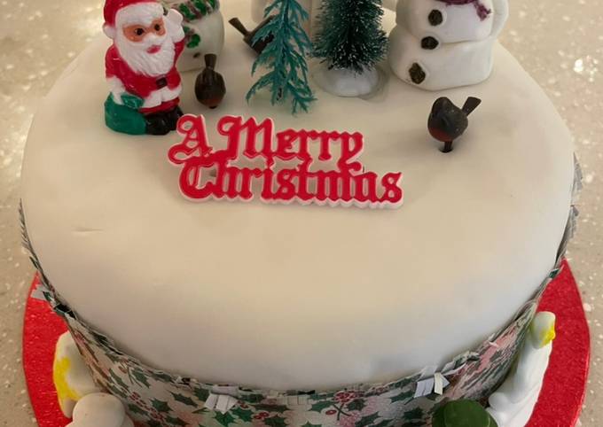 Simple Way to Make Perfect Decorating Your Christmas Cake ⛄️ 🎅🏻