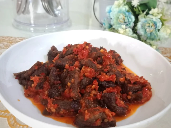 Langkah Gampang Menyiapkan Resep Dendeng Balado Khas Minang Sumatera Barat yang Enak Banget Anti Ribet, Uenak Banget