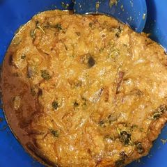 A picture of Dahi baingan.
