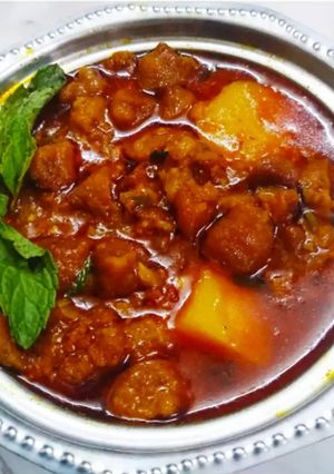 A picture of Chola dal vadi sabzi.
