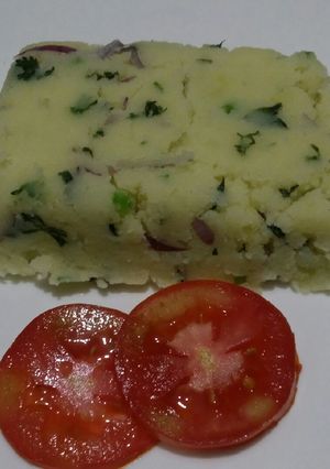 A picture of Mashed potatoes.
