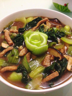 蠔油肉絲炒青江菜 的食譜成品照片