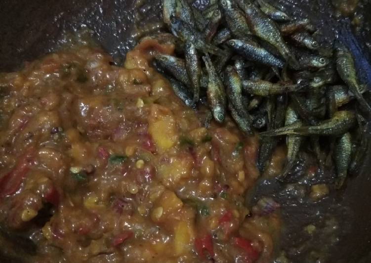 Cecah terong anggur (sambal gayo)