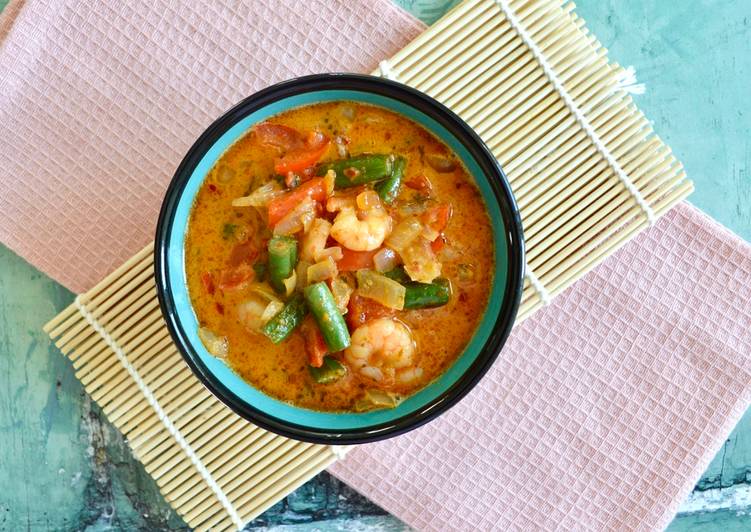 Healthy Recipe of Red Thai Prawn Curry