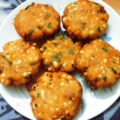 Sabudana cutlets A picture of Sabudana cutlets.