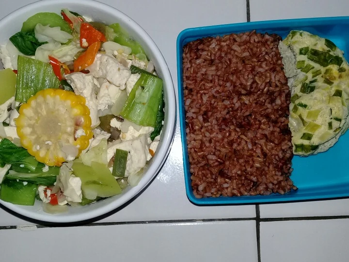 Langkah Mudah untuk Menyiapkan Resep Diet Nasi merah // Tumis ruwet yang Menggugah Selera Anti Ribet, Mantap