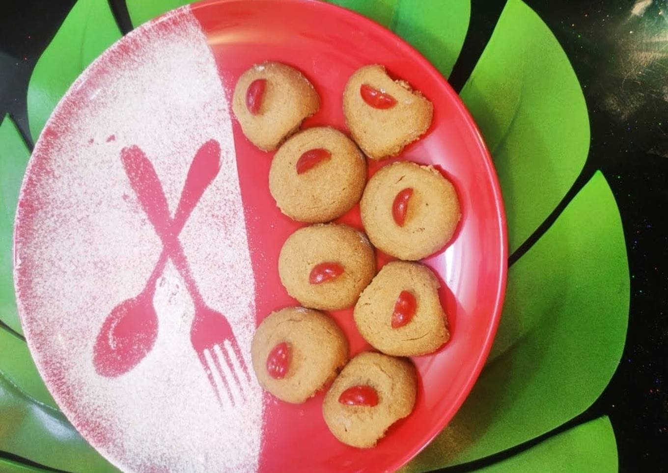Wheat Flour Coconut Jaggery Cookies