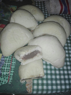 Una foto de Bollitos de crema pastelera de chocolate 💞💞💞💞💞