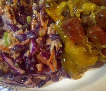 Easy Cooking Recipe Hotdogs onions and red cabbage Delicious Simple