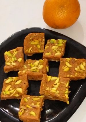 A picture of Orange Barfi.