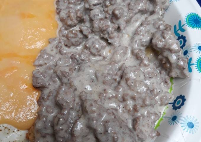 Simple Way to Prepare Homemade Low-carb Biscuits and Gravy