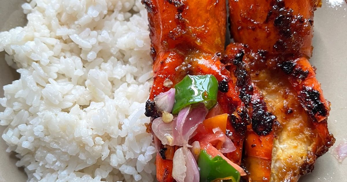 Udang bakar jimbaran dan sambal matah