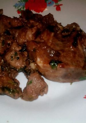 A picture of Pork pan fried.