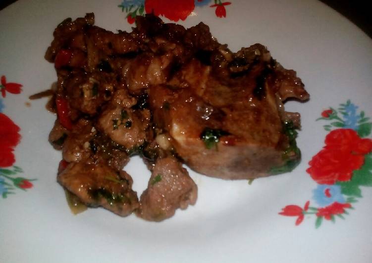 Recipe of Speedy Pork pan fried