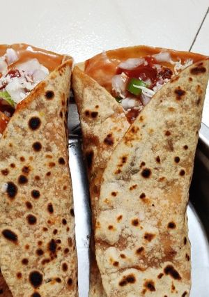 A picture of Paneer veg Frankie.