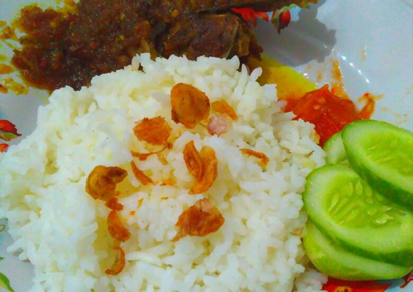 Bebek bumbu hitam (ala nasi bebek madura)
