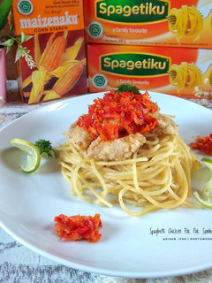 Foto resep Spaghetti Chicken Pok Pok Sambal Taichan
