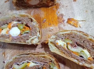 Una foto de Pan de Carne Relleno en croute