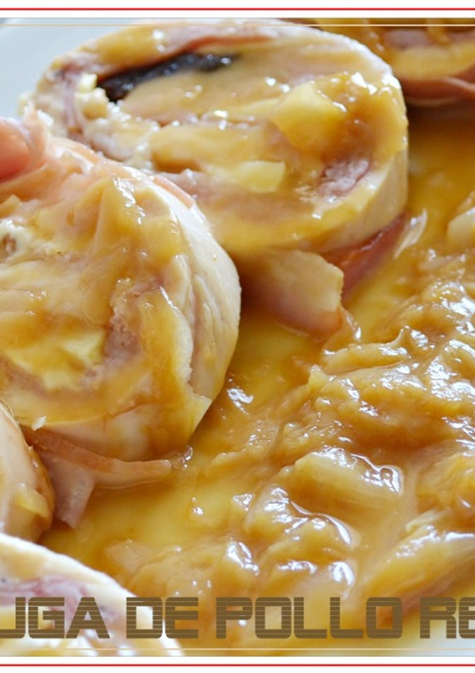 Una foto de Pechuga de pollo rellena. (Thermomix)