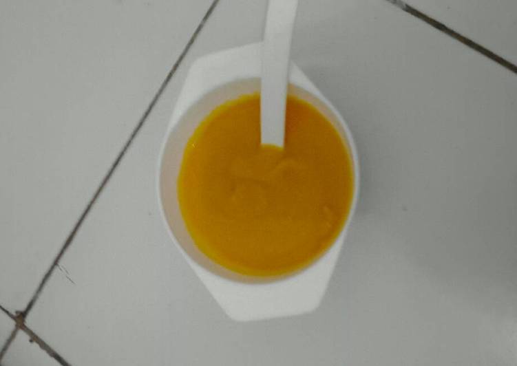 Bahan MPASI-Puree labu kuning 6M | Cara Bikin MPASI-Puree labu kuning 6M Yang Enak Dan Lezat