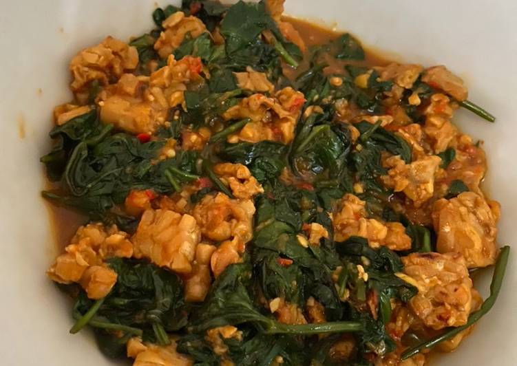 Kangkung tempe terasi
