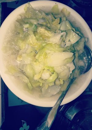 Hình của món Bắp cải xào.