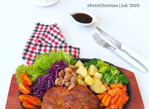 Foto resep Vegan steak total kalori 392Kkal